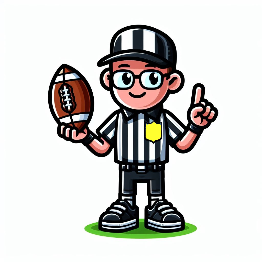 Cartoon Football Referee